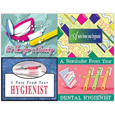 Medical Arts Press® Graphic Image Assorted Postcards; for Laser Printer; Dental Hygenist, 100/Pk