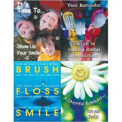 Medical Arts Press® Dental Assorted Postcards; for Laser Printer; Brush, 100/Pk