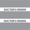 Medical Arts Press® Large Chart Divider Tabs; Doctors Orders, Gray