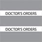 Medical Arts Press® Large Chart Divider Tabs; Doctor's Orders, Gray