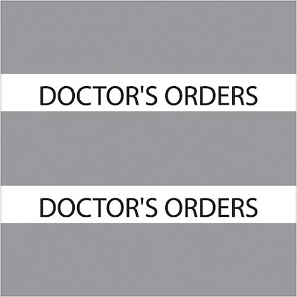 Medical Arts Press® Large Chart Divider Tabs; Doctors Orders, Gray