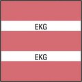 Medical Arts Press® Large Chart Divider Tabs; EKG, Dk. Pink