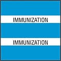 Medical Arts Press® Large Chart Divider Tabs; Immunization, Lt. Blue