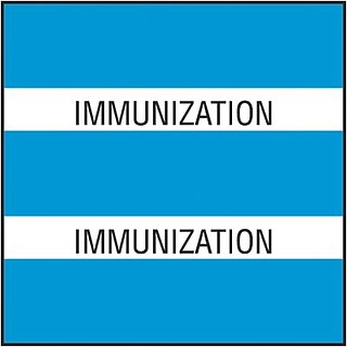 Medical Arts Press® Large Chart Divider Tabs; Immunization, Lt. Blue