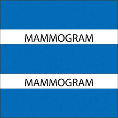 Medical Arts Press® Large Chart Divider Tabs; Mammogram, Dk. Blue