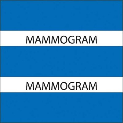 Medical Arts Press® Large Chart Divider Tabs; Mammogram, Dk. Blue