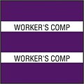 Medical Arts Press® Large Chart Divider Tabs; Workers Comp, Purple