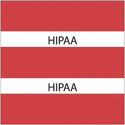 Medical Arts Press® Large Chart Divider Tabs; HIPAA, Red