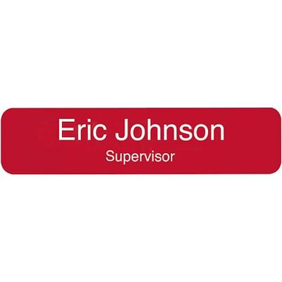Xecutive® Designer Wall Sign Name Plate; 2x8