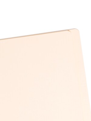 Smead End Tab Heavy Duty Classification Folders, 2 Expansion, Letter Size, 1 Divider, Manila, 10/Bo