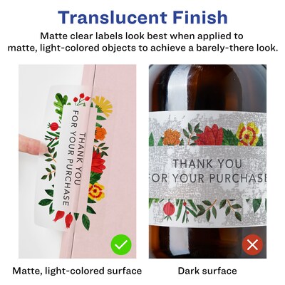 Avery Laser/Inkjet Rectangle Multipurpose Labels, 5 x 7, Clear, 100/Box (94258)