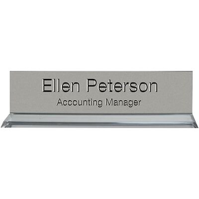 Xecutives Clear Acrylic Base Desk Sign