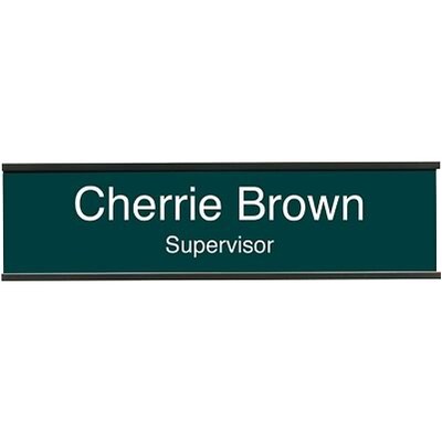Silver Aluminum Framed Wall Sign