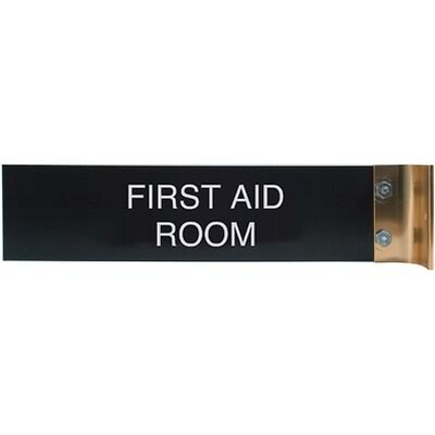 Gold Aluminum Corridor Sign