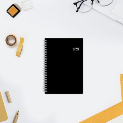 2027 Blue Sky 5" x 8" Weekly & Monthly Planner, Black (160973)