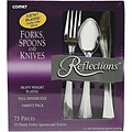 Reflections™ Plastic Silver Cutlery; 75 Piece Set