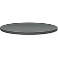 Self-Edge Round Hospitality Table Top, 36 Dia., Steel Mesh Pattern, Charcoal