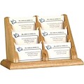 Wooden Mallet Business Card Holders; 6 Pocket