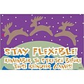 Medical Arts Press® Chiropractic Standard 4x6 Postcards; Stay Flexible Reindeer