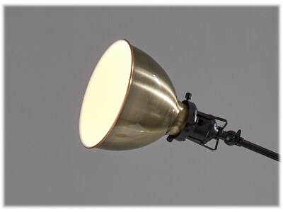 Simplee Adesso Alden 61" Antique Bronze Floor Lamp with Bell Shade (SL3708-26)