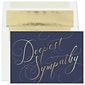 Custom Sympathy Script Cards, with Envelopes, 7 7/8" x 5 5/8" Sympathy Card, 25 Cards per Set