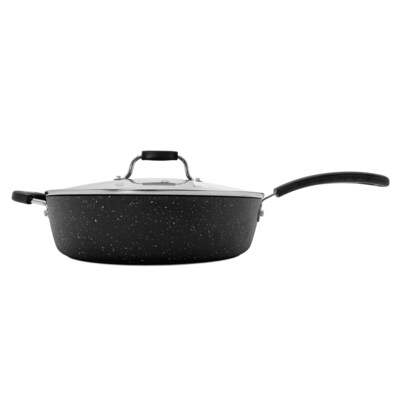 THE ROCK by Starfrit Terra Aluminum 12 Frying Pan, Black (060307-002-0000)