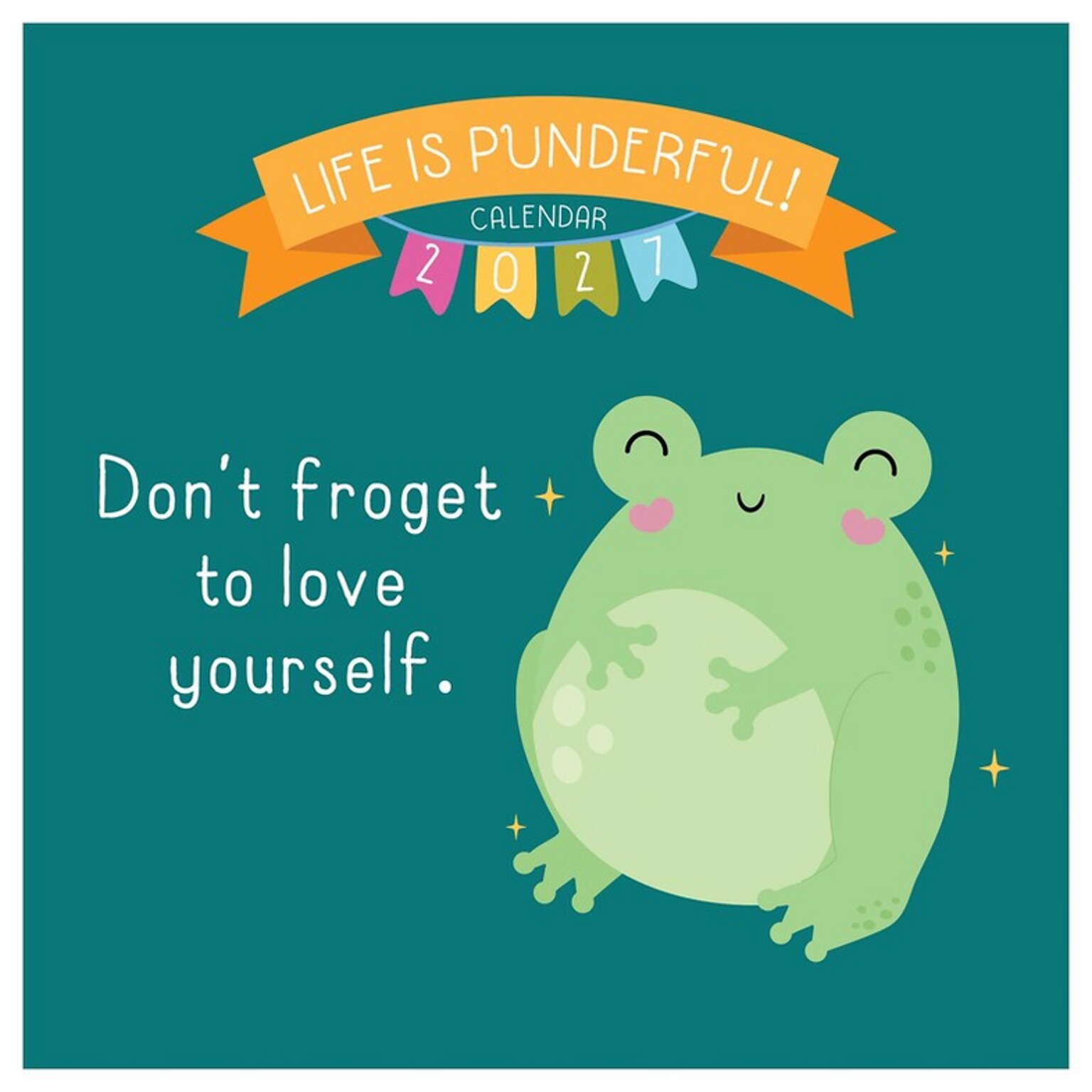 2027 TF Publishing Puns 7 x 7 Monthly Wall Calendar, Multicolored (27-2110)