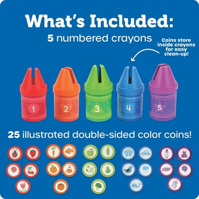 Learning Resources Counting Crayons, Assorted Colors (LER9812)