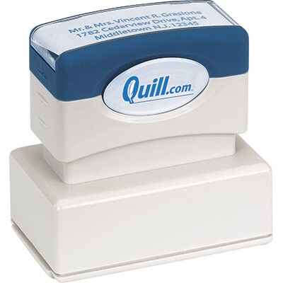 Quill Brand® Pre-Inked Endorsement Stamp; 1x2, Up to 7 Lines