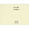 Personalized Testamentary Covers; Last Will & Testament, Ivory