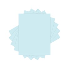 Lettermark Colors 30% Recycled Colored Paper, 20 lbs., 8.5 x 11, Blue, 500 Sheets/Ream (94284)