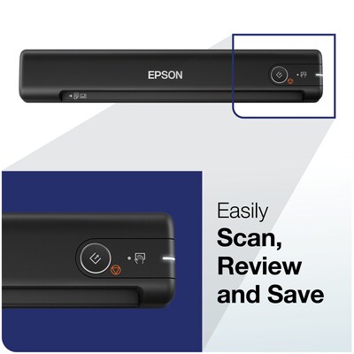 Epson WorkForce ES-50 Portable Document Scanner, Black (B11B252201)