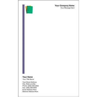 Custom Printed Medical Arts Press® Full-Clr Memo Pads; Education Designs, Green & Yellow Notebooks