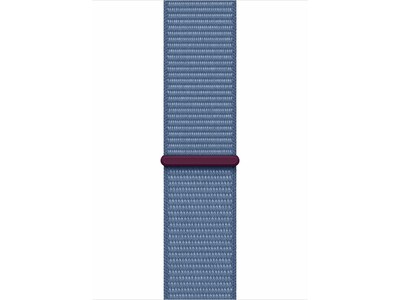 Apple Watch Series 9 (GPS) Smartwatch, 45mm, Silver Aluminum Case with Winter Blue Sport Loop  (MR9F3LW/A)