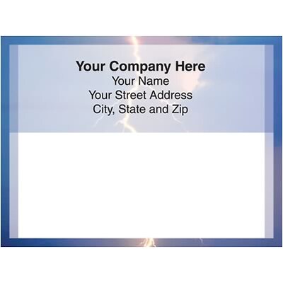 Full-Color Mailing Labels; Lightning, 4x3