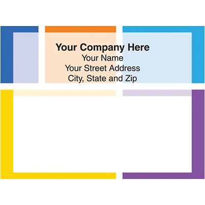 Full-Color Mailing Labels; Squares and Rectangles, 4x3