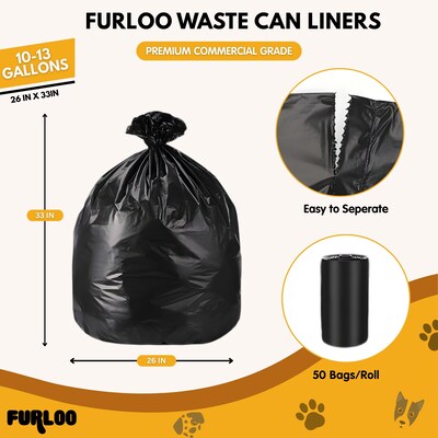 Furloo Steel Outdoor Pet Waste Station Kit with Header Bag Dispenser, 11.5 Gallon, Green (FLO1H-S-G-B)