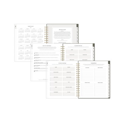 2026 Blue Sky The Everygirl Rue 8 x 10 Calendar Year Daily & Monthly Planner, Plastic Cover, Olive (152789)