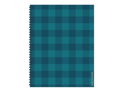 2023 TF Publishing Two-Tone Teal 9 x 11 Weekly & Monthly Planner, Blue (LWM-23-9704)