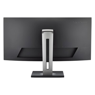 ViewSonic Ergonomic 34" 21:9 Curved UWQHD 4K 100Hz LCD Monitor, Height Adjustable, Docking Station, Black (VG3456CA)