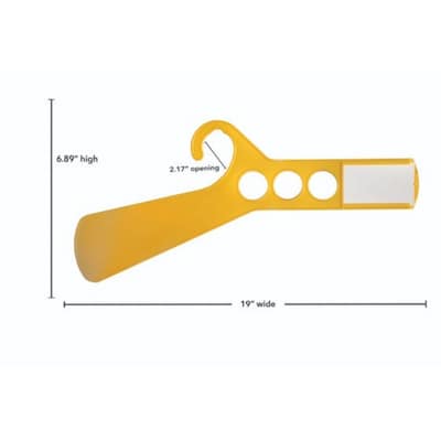 Nahanco Stockroom Rail Dividers, Yellow, 25/Pack (BRDSY)