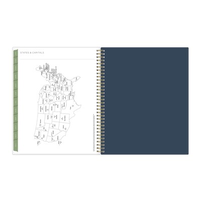 2026 Blue Sky Kelly Ventura Gardens 8.5" x 11" Calendar Year Weekly & Monthly Planner, Plastic Cover, Multicolored (153064)