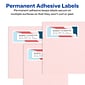 Avery Mini-Sheets Laser/Inkjet Address Labels, 1" x 2-5/8", White, 8 Labels/Sheet, 25 Sheets/Pack (2160)