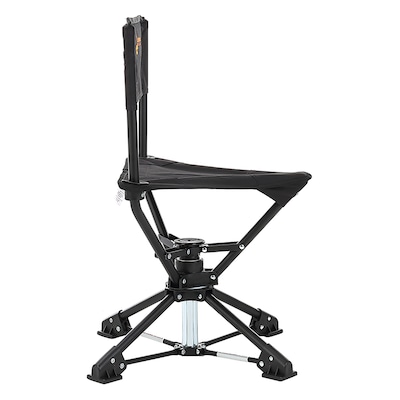 Arrowhead Outdoor 360°-Swiveling Outdoor Chair, Charcoal Black (TSRTKKS0261U)