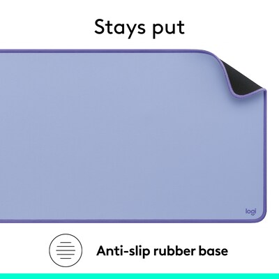 Logitech Studio Series Skid-Resistant Desk Pad, 11.8" x 27.5",  Lilac (956-000148)