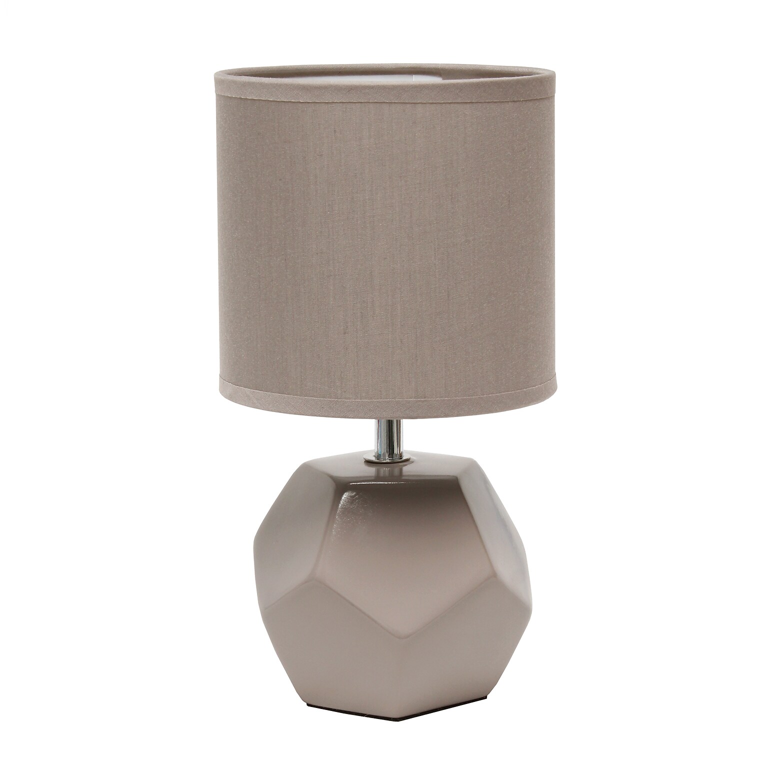 Creekwood Home Geometric 10.24 LED Table Lamp, Grey (CWT-1016-GY)
