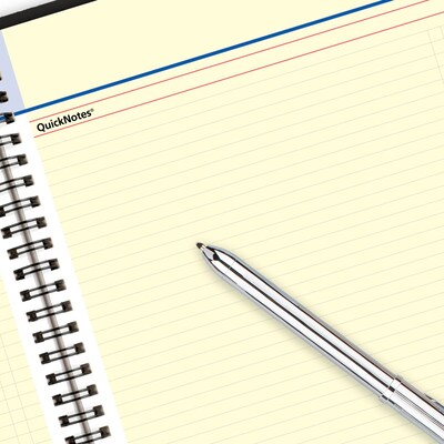 2026-2027 AT-A-GLANCE QuickNotes 8" x 10" Academic Weekly & Monthly Planner, Faux Leather Cover, Black (76-11-05-27)