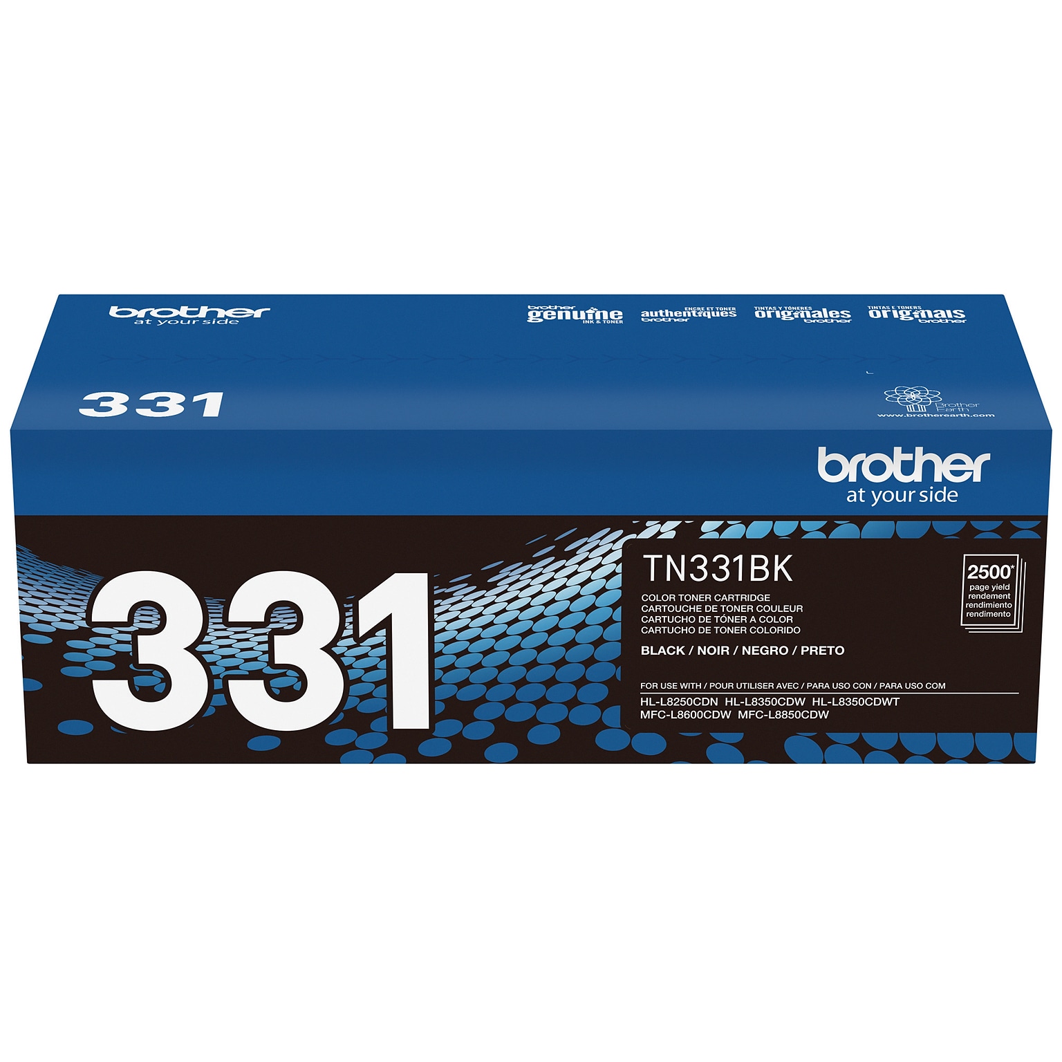 Brother TN-331 Black Standard Yield Toner Cartridge, Print Up to 2,500 Pages (TN331BK)