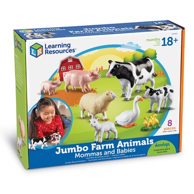 Learning Resources Jumbo Farm Animals: Mommas and Babies (LER0835)