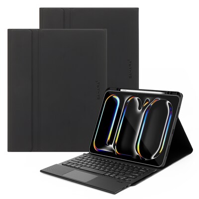 SaharaCase Navigate Series Keyboard Case for iPad Pro 11" (M4 2024/M5 2025), Scorpion Black (TB00402)